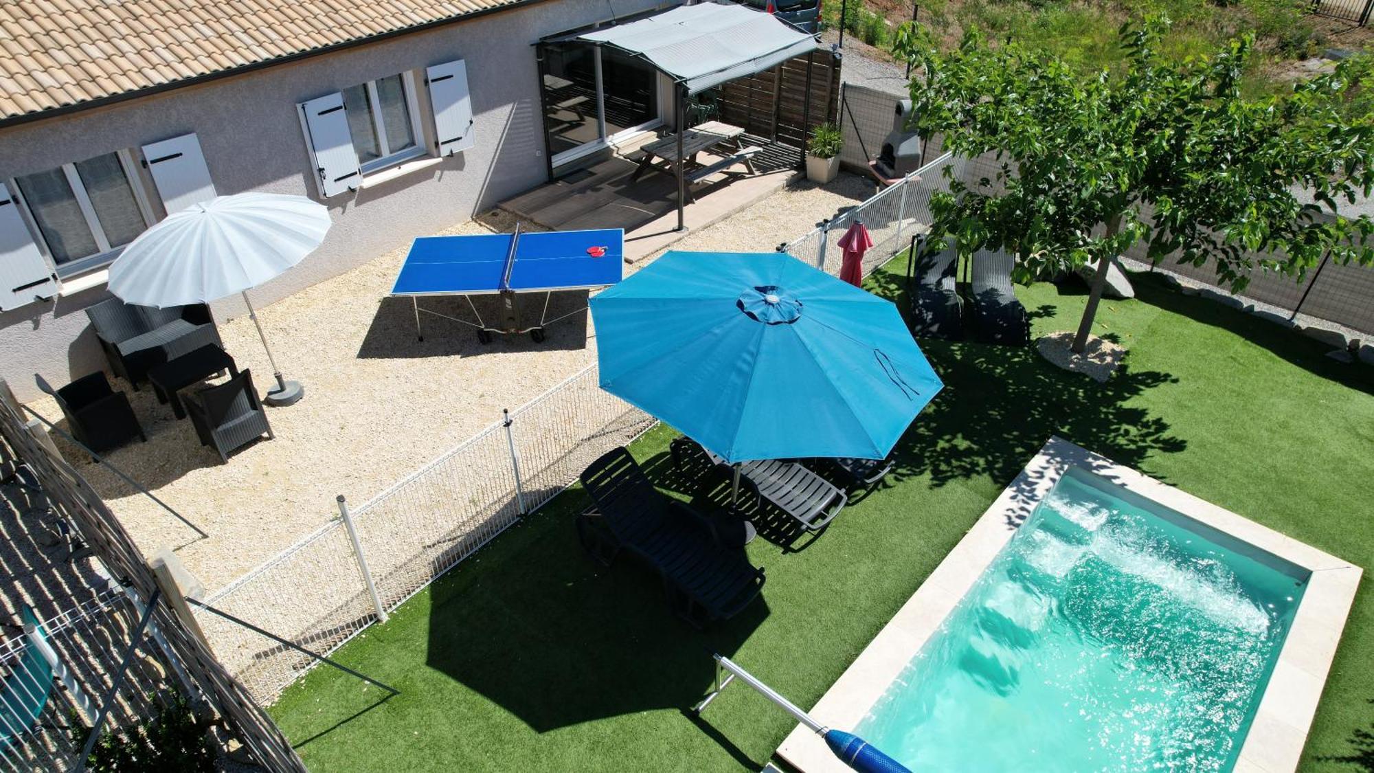 En Ardeche, Gite L'Odyssee Climatise Avec Sa Piscine Privee Et Chauffee Жуаез Екстер'єр фото